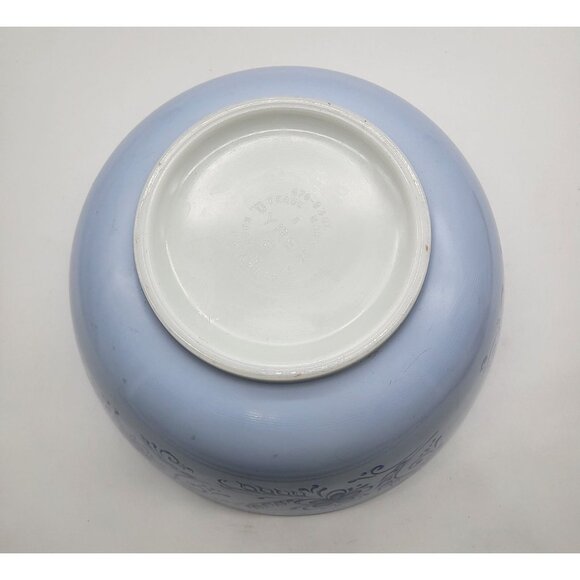 Pyrex Brittany Blue Vintage 479-B 3 QT Mixing Bowl Floral Made in USA - Picture 10 of 12